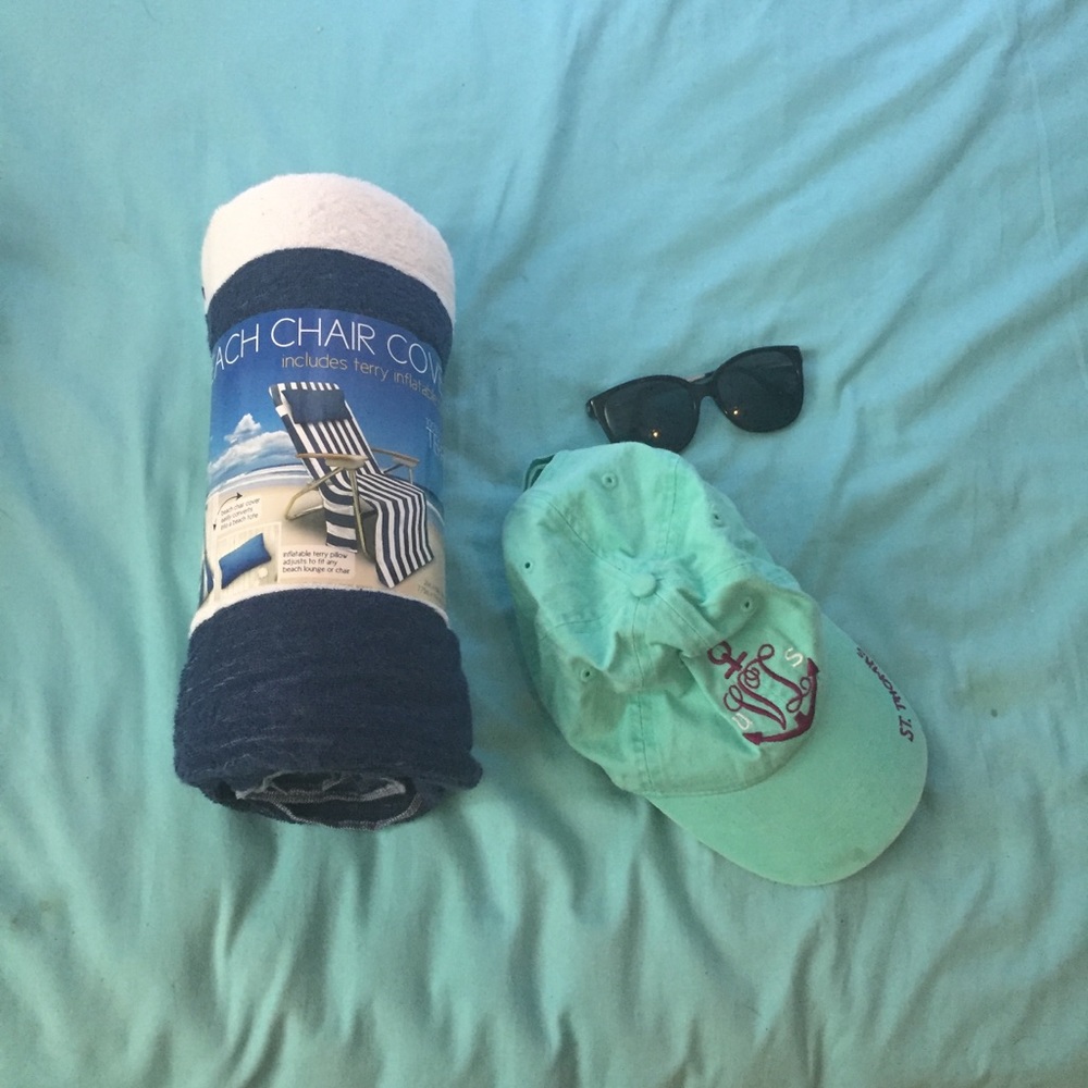 Beach chair towel cover